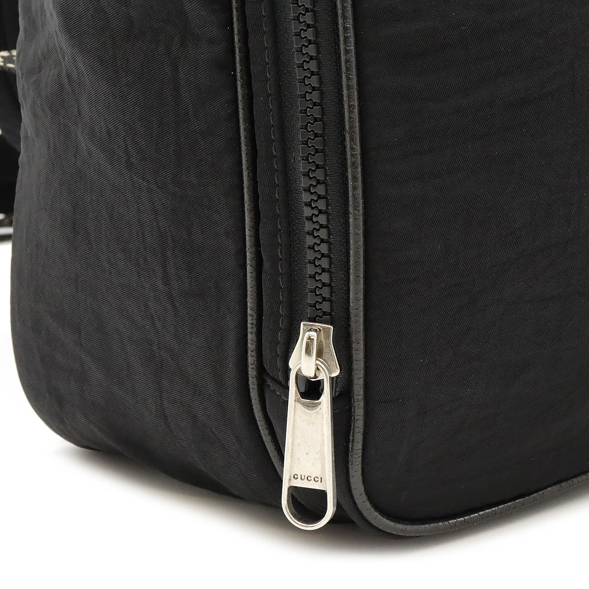 Gucci Nylon Leather Terry Cross Patch Interlocking G Backpack 536724
