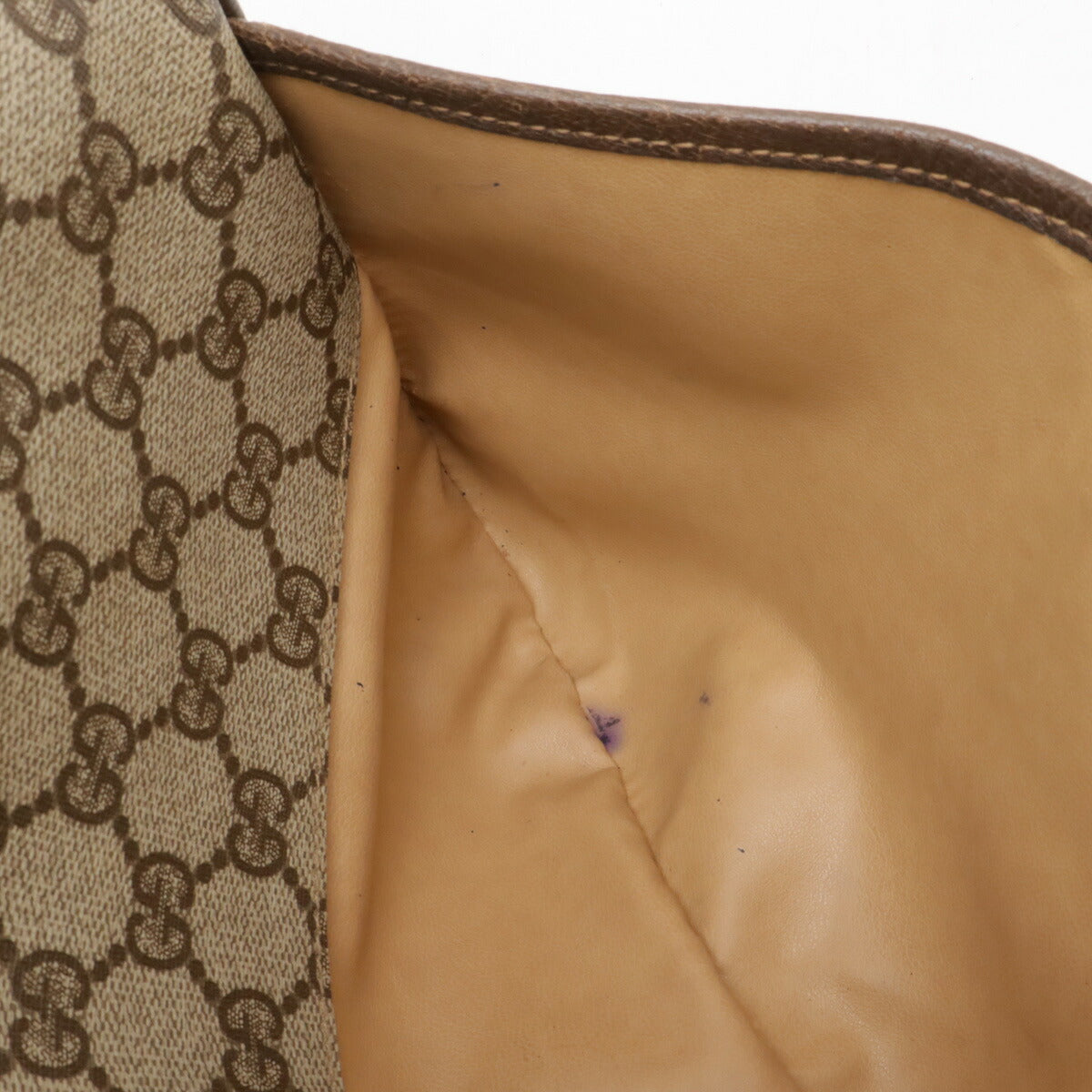 Gucci GG Plus PVC Leather Shoulder Bag