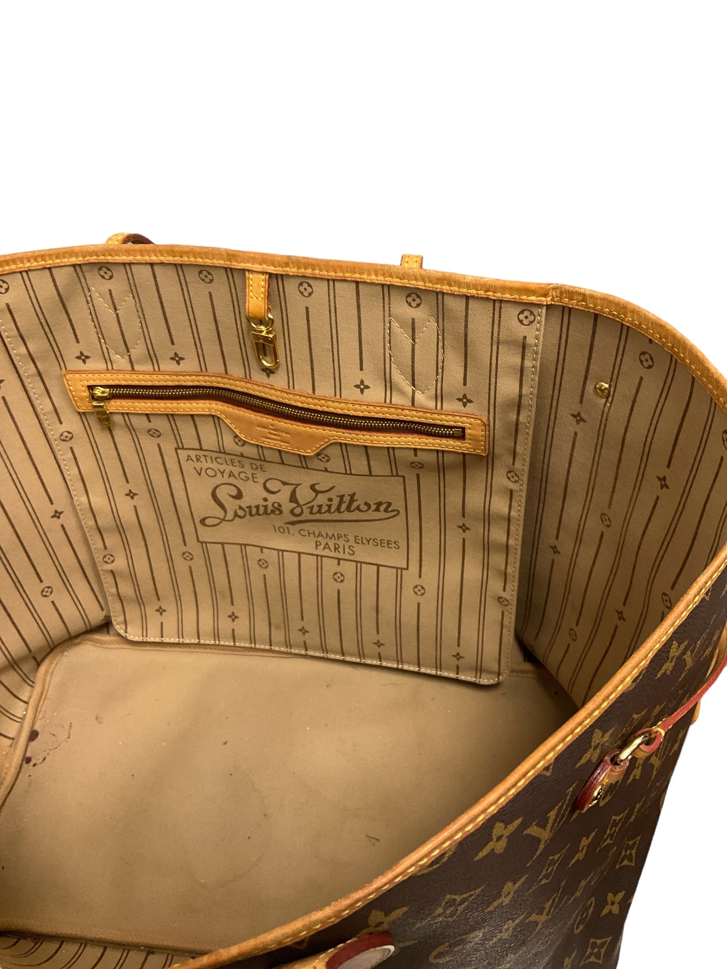 Tote Luxury Designer By Louis Vuitton Size: Large