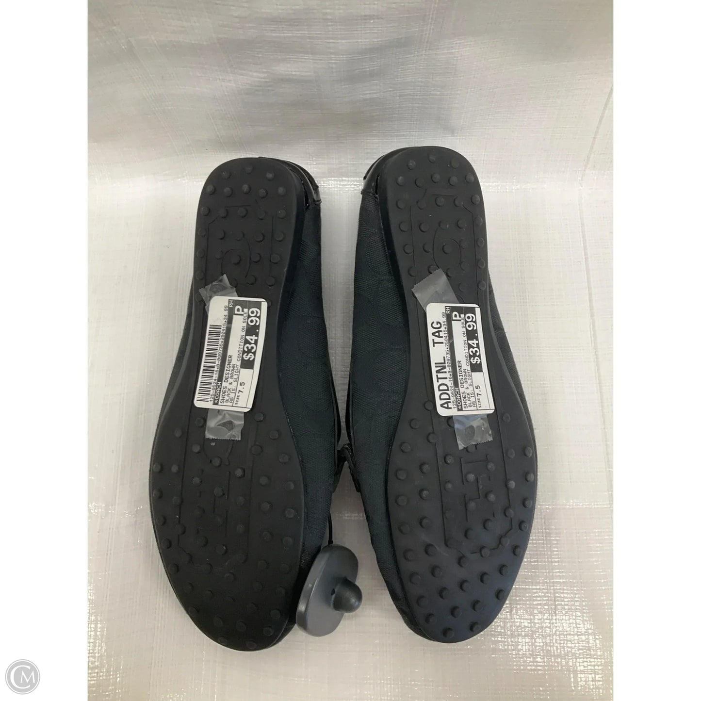 Shoes Designer By Coach In Black & Brown, Size: 7.5