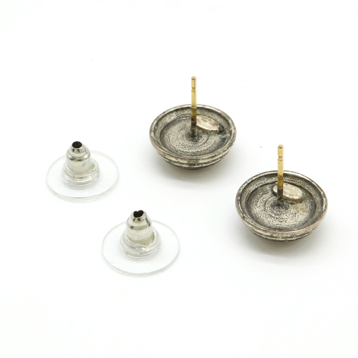 Chanel Coco Mark Round Earrings