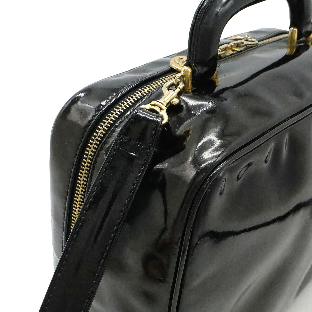 Chanel Coco Mark Patent Leather 2way Bag