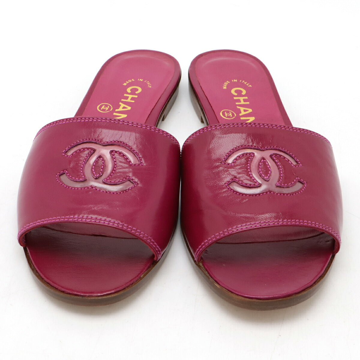 Chanel Coco Mark Leather Sandals