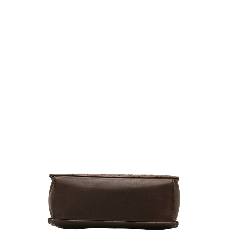 Chanel Coco Matrasse Handbag Brown Leather Chanel