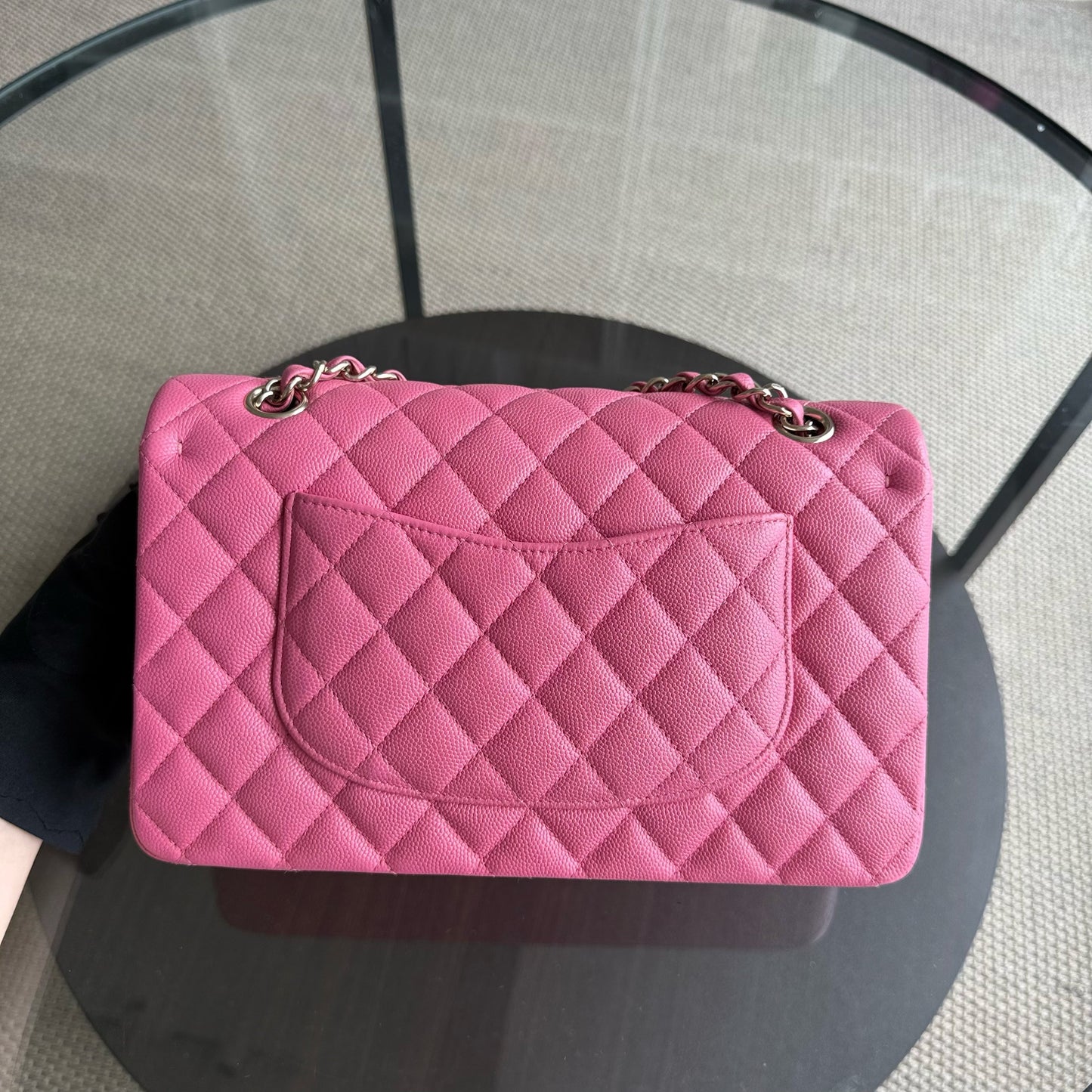 Chanel Classic Flap Medium - Caviar 25CM Quilted Pink Gold Hardware Series 27