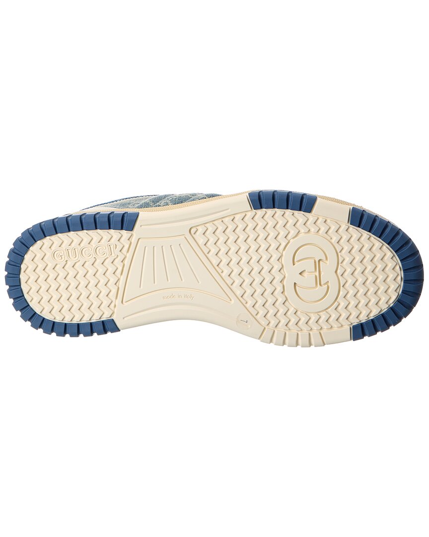 Gucci Re-Web Gg Denim & Leather Sneaker