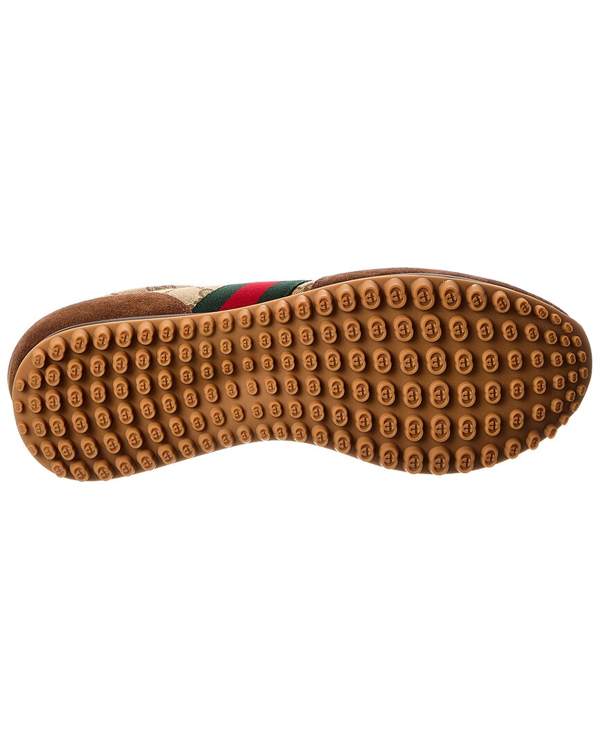 Gucci Re-Motion Gg Canvas & Suede Sneaker