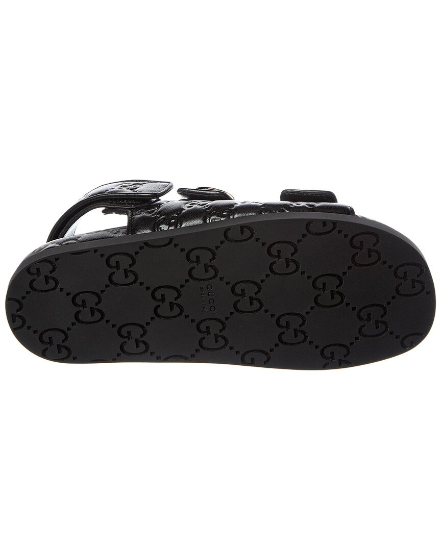 Gucci Double G Leather Sandal