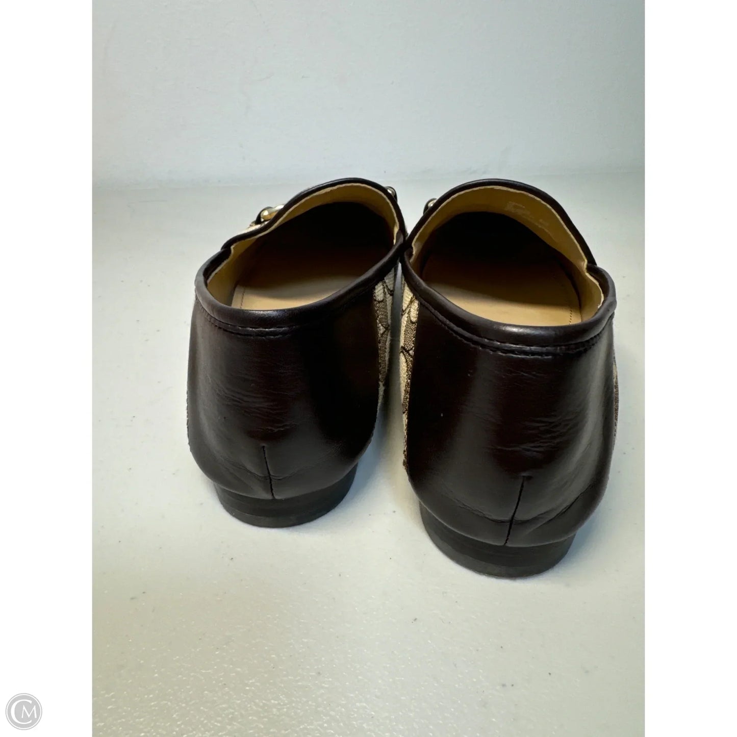 Shoes Designer By Coach In Brown & Tan, Size: 7