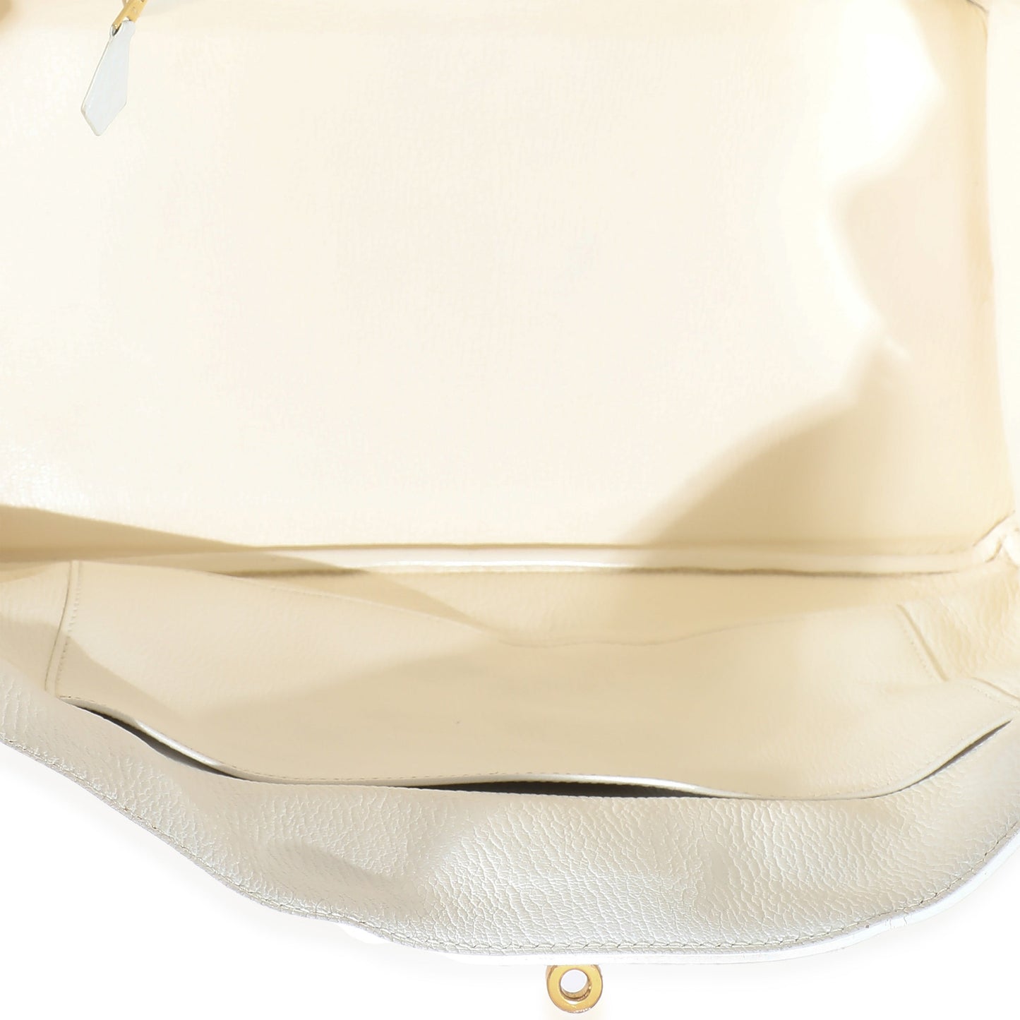 Hermes Blanc Clemence Togo Birkin 35