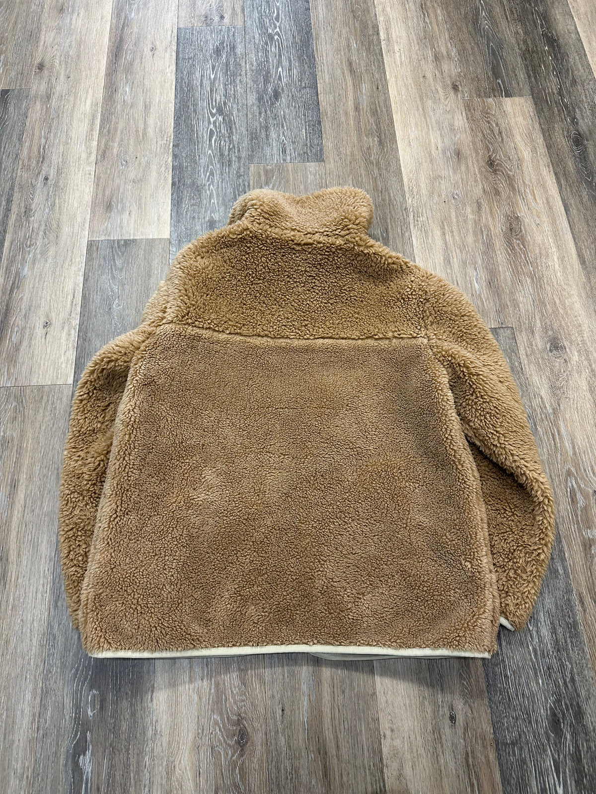 Jacket Designer By Coach In Tan, Size: M