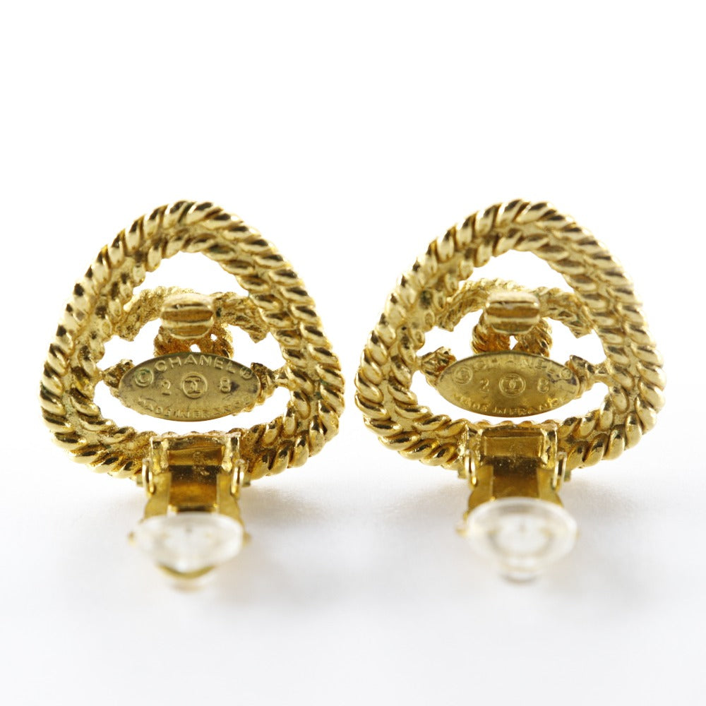 Chanel Chanel Coco Mark Earrings French G 28 13.0g COCO Mark