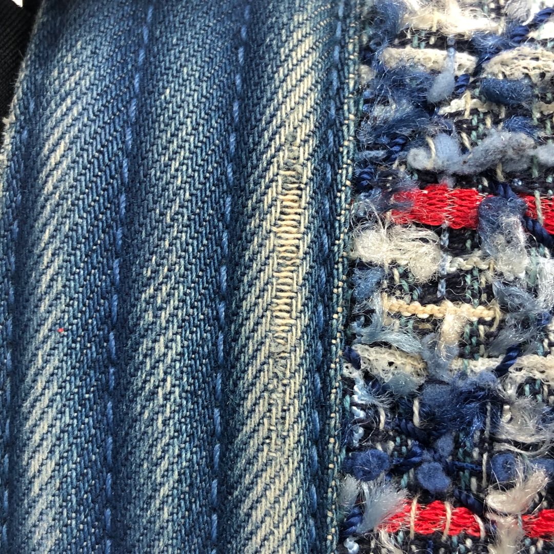 Chanel Le Boy Denim Tweed Shoulder Bag