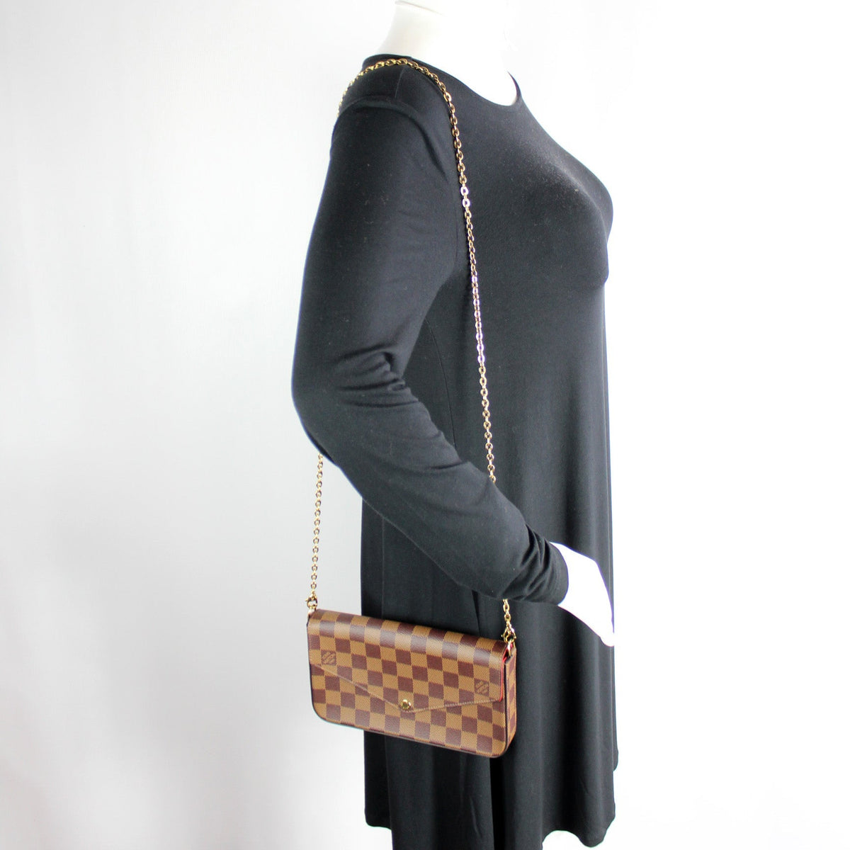 Pochette Felicie Damier Ebene