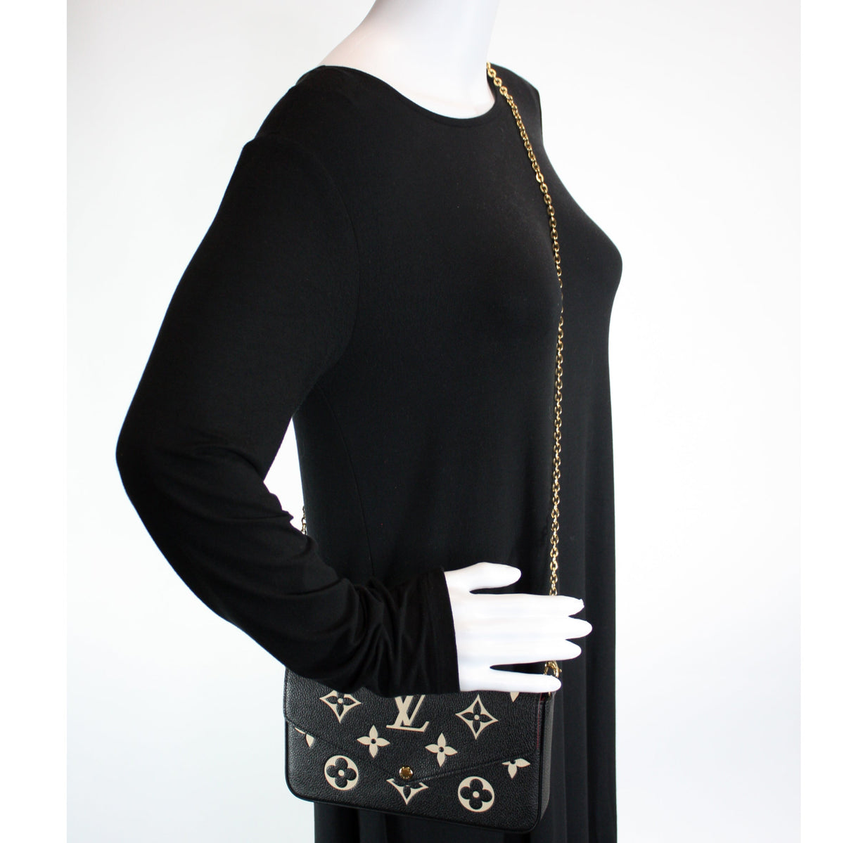 Pochette Felicie Bicolore Empreinte