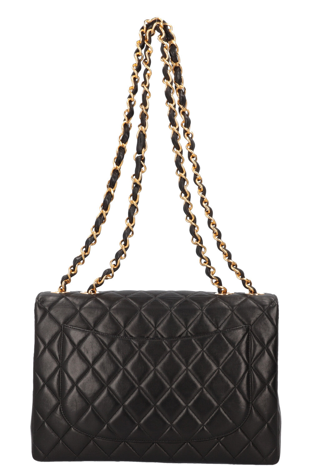 CHANEL Vintage Single Flap Bag Jumbo Black