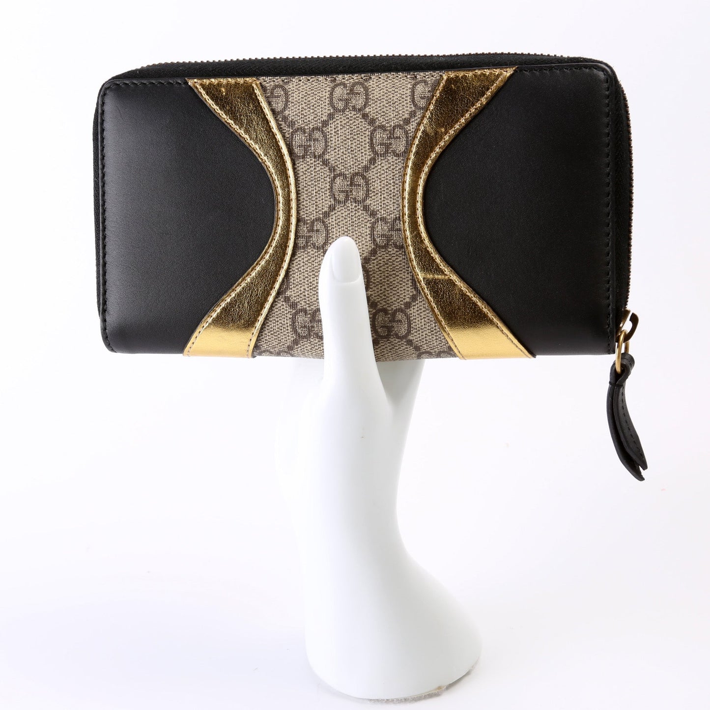 GG Supreme Calfskin Zip Around Wallet