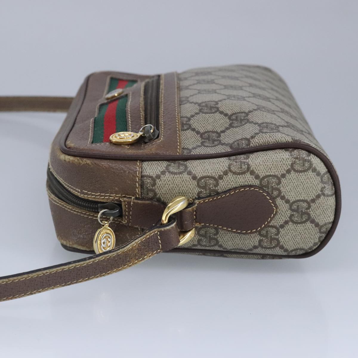 Gucci Beige Canvas Shoulder Bag