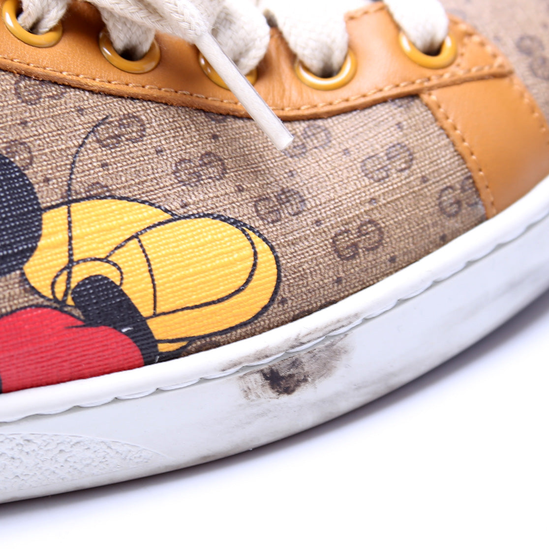 Gucci Ace Web Disney Sneakers Size