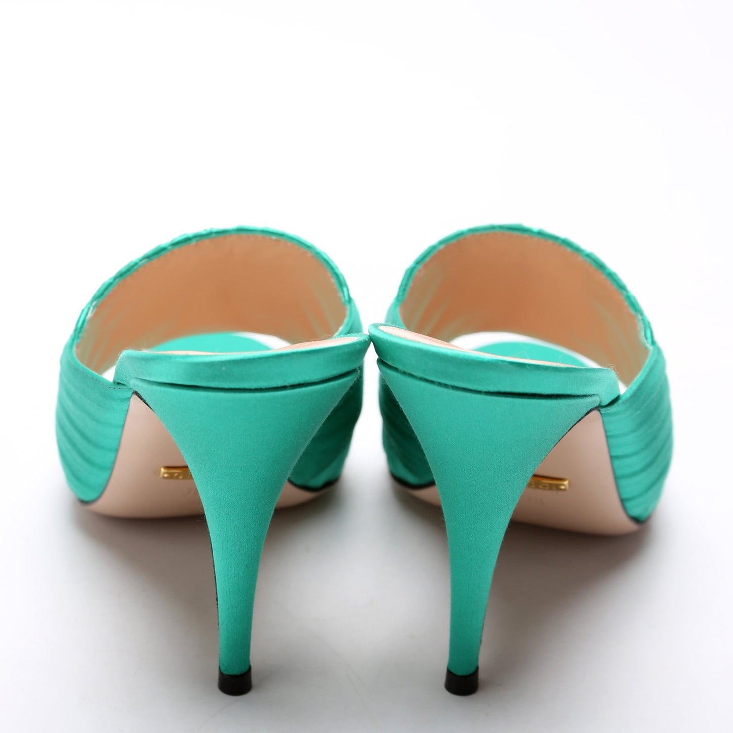 Gucci Double G Satin Sandals Size