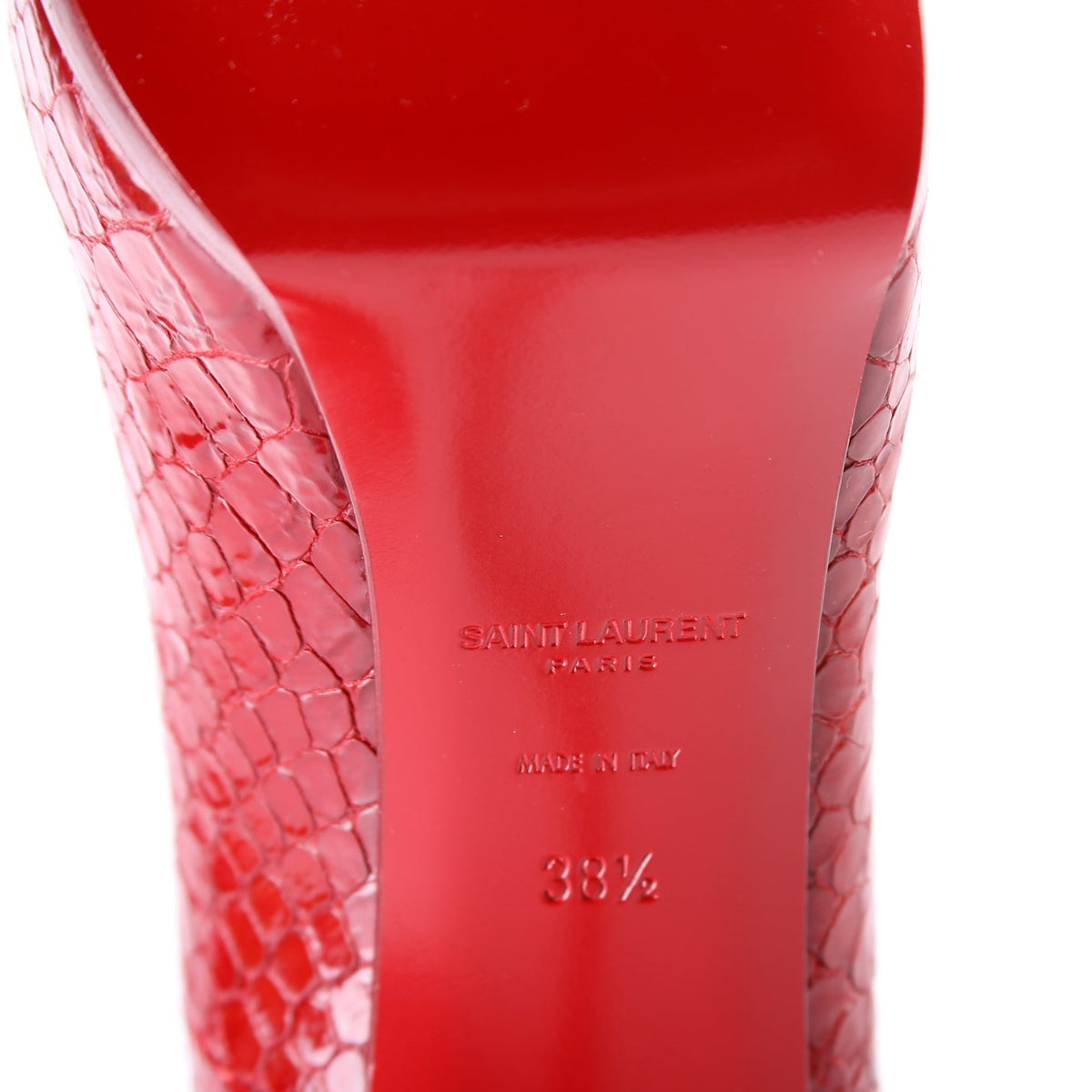 Embossed Leather Pumps Size .
