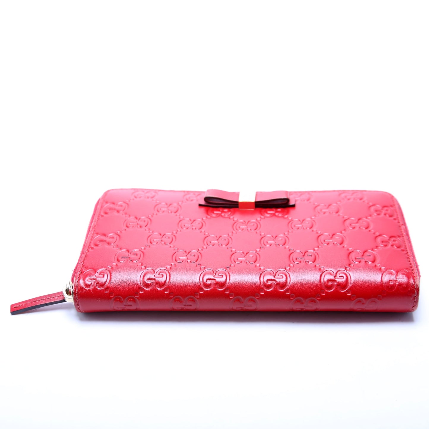 Gucci Bow Zip Around Wallet Guccissima