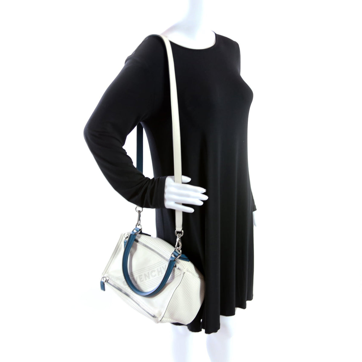 Pandora Perforated Lambskin Satchel Small