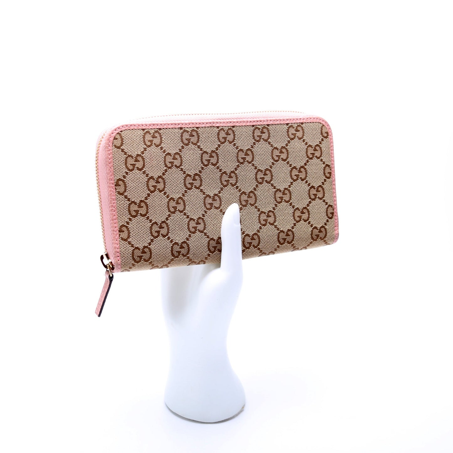GG Canvas Zip Around Wallet