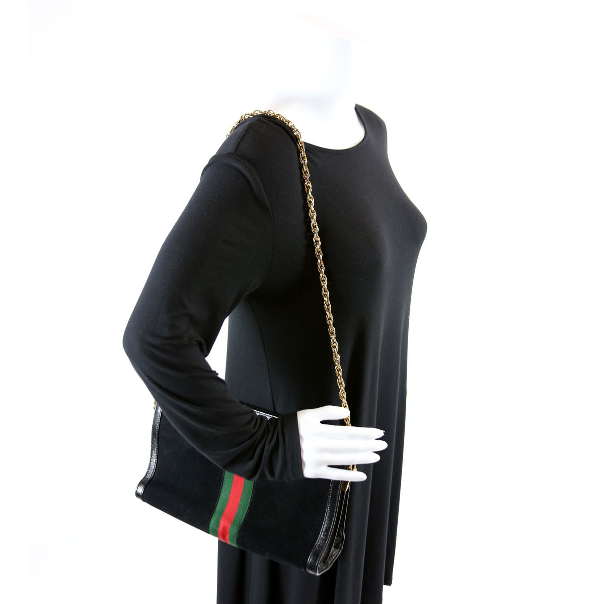 Ophidia Suede Shoulder Web Medium