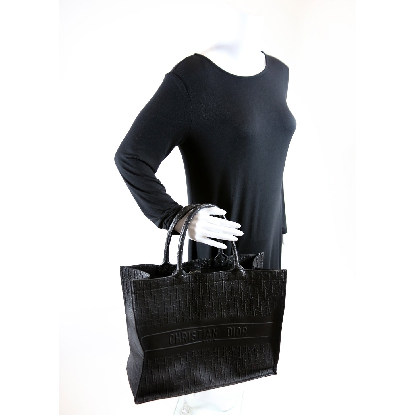 Book Tote Large Calfskin Embossed