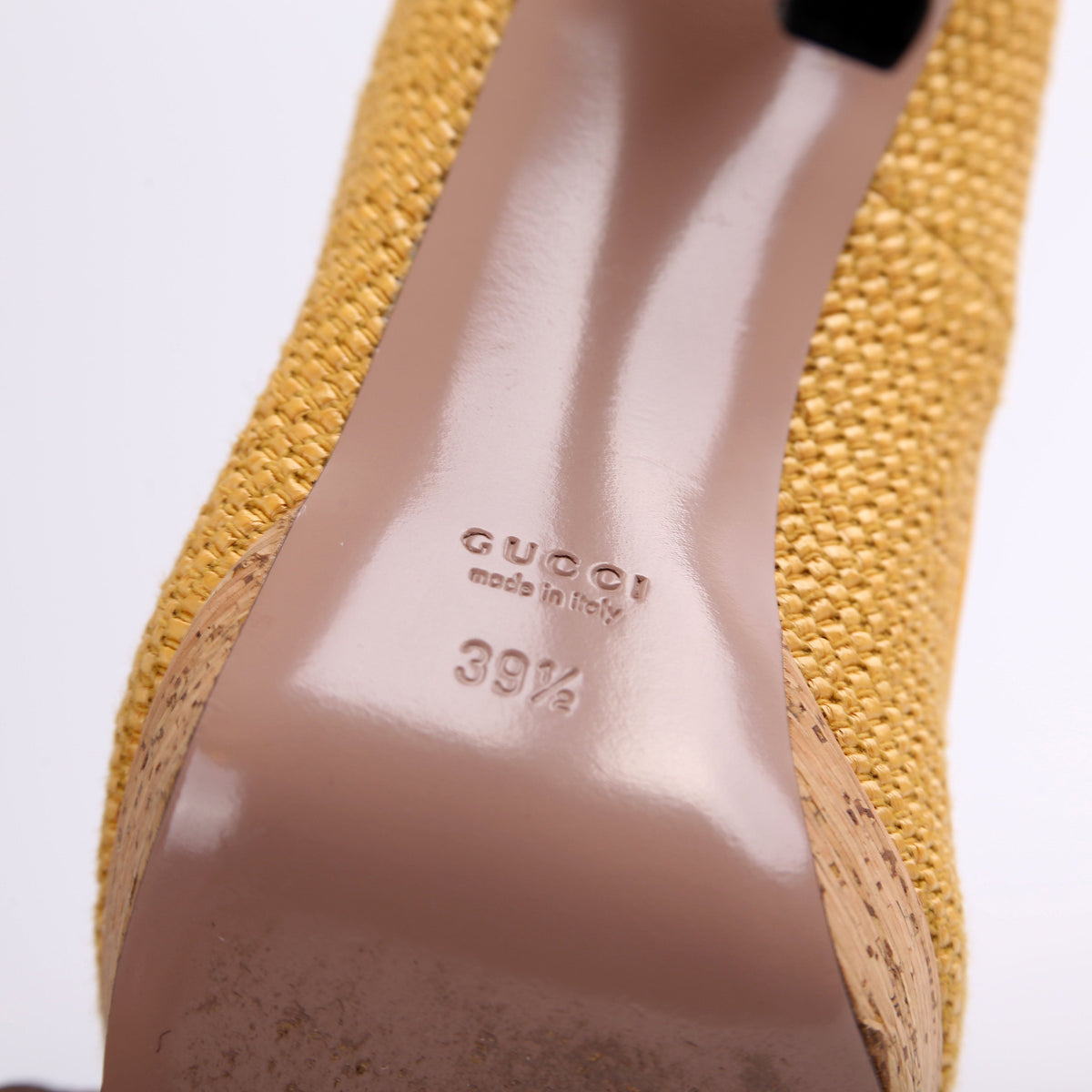 Jute Cork Roundtoe Platform Pumps Size .