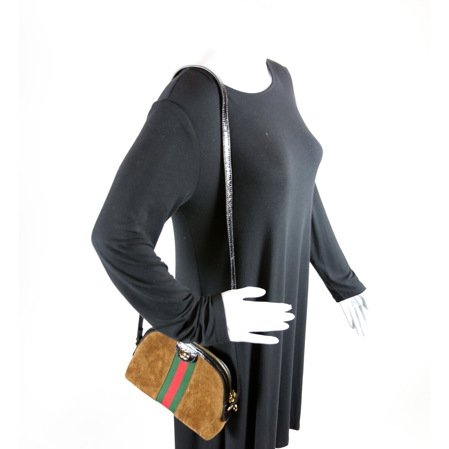Ophidia GG Suede Small Crossbody