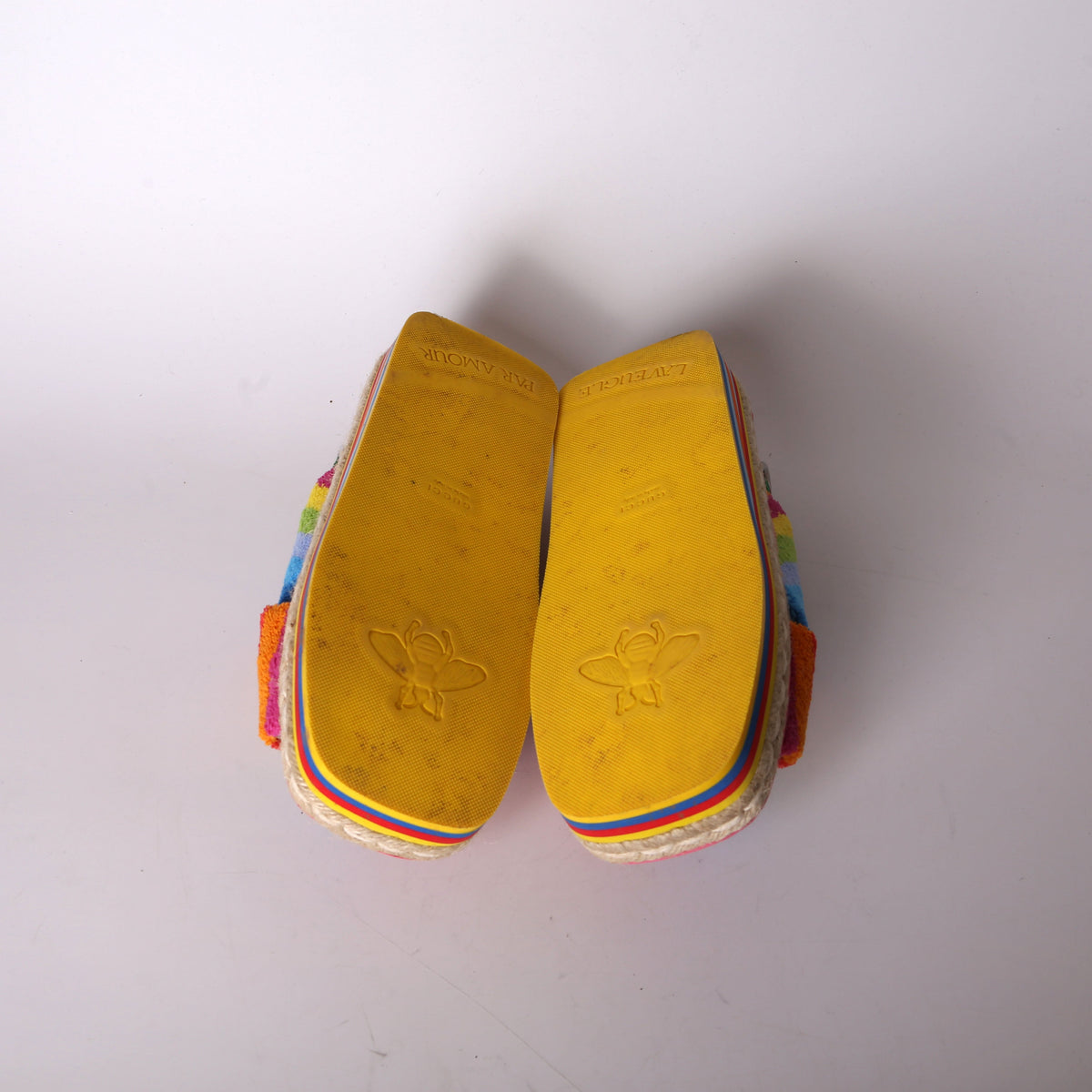 Terry Cloth Web Espadrilles Size