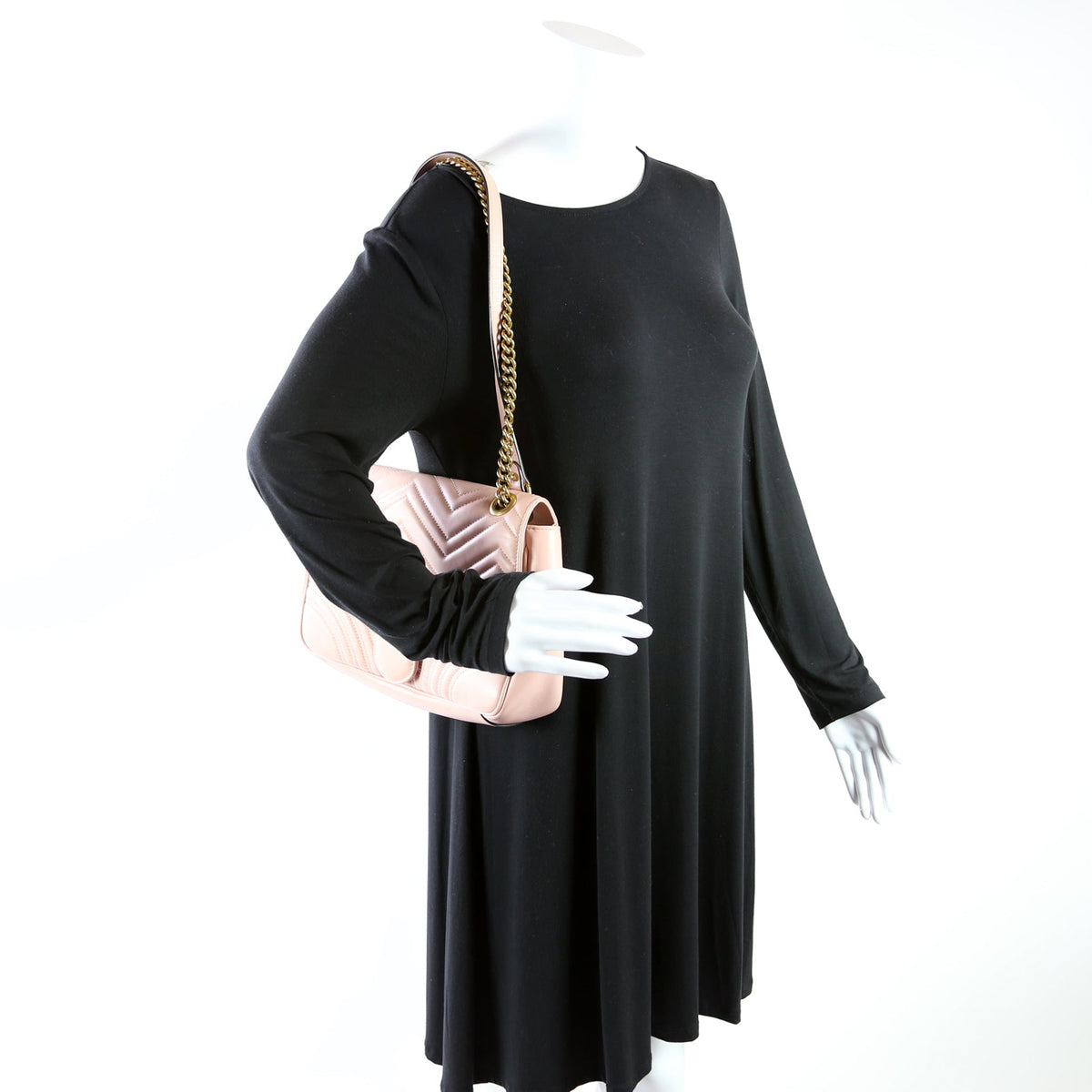 Marmont Leather Shoulder Medium Pink