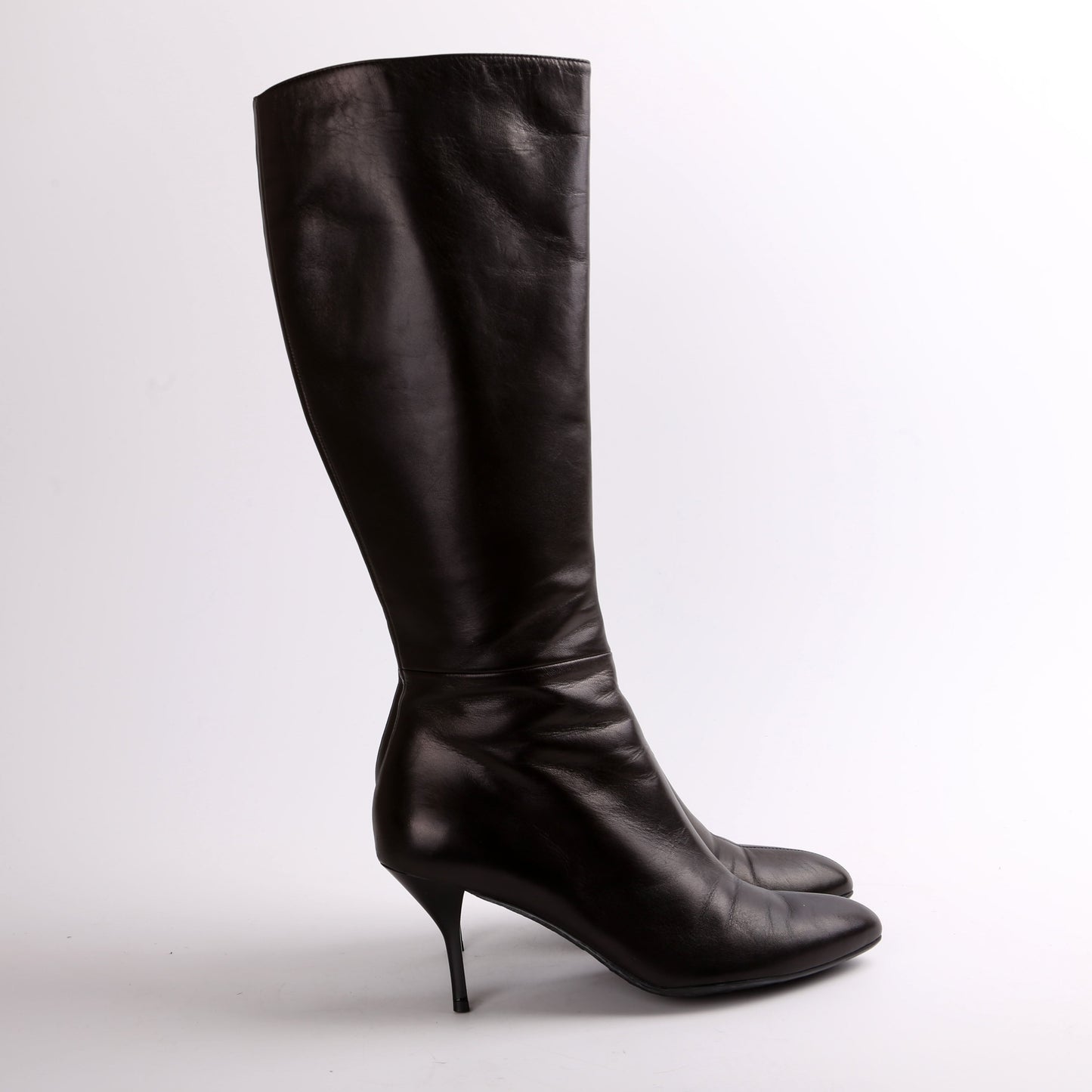 Gucci Calf High Leather Boots Size .