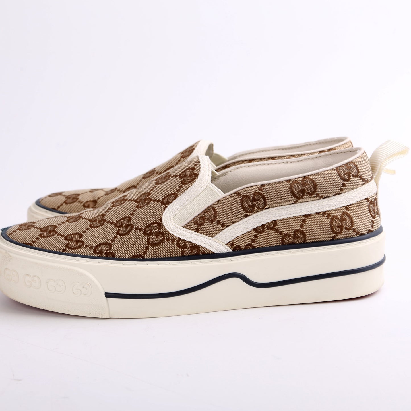 Gucci Tennis Slip On Sneakers Size .