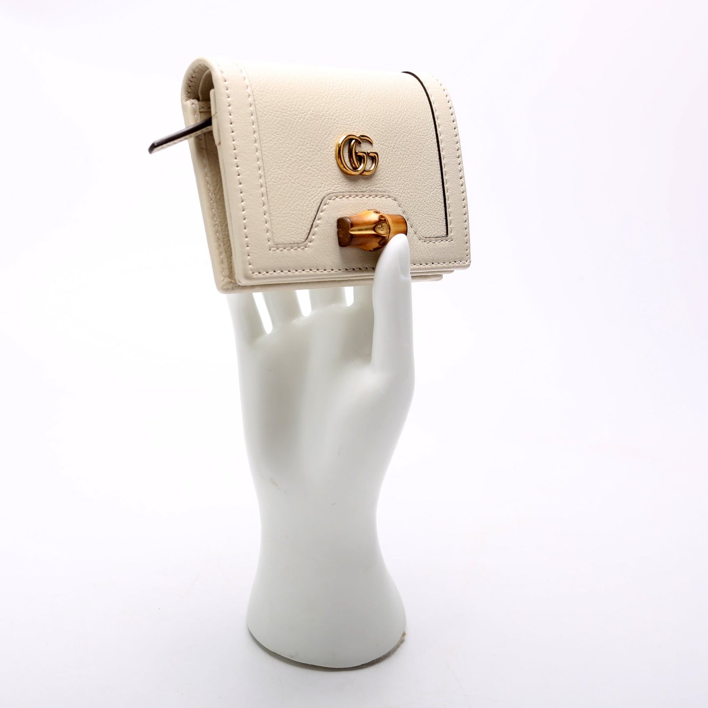 Diana Card Case Wallet White