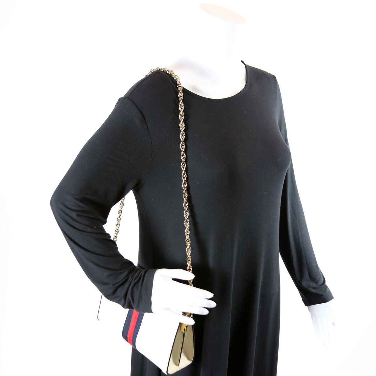 Ophidia Leather Shoulder Small Cream