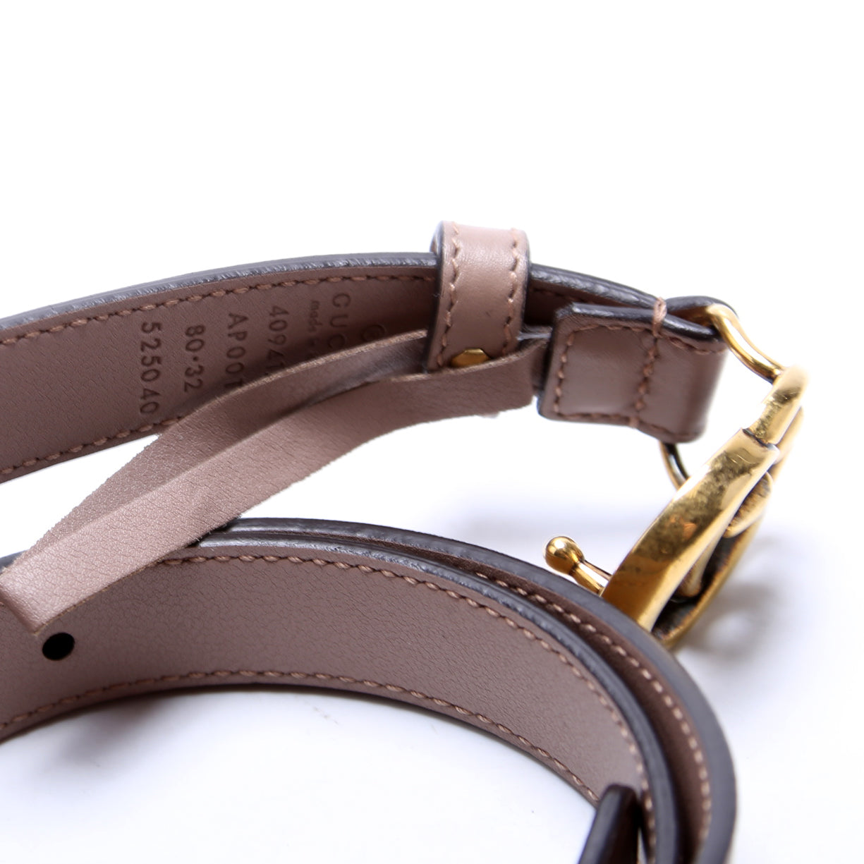 Gucci GG Marmont Thin Belt Size / Brown