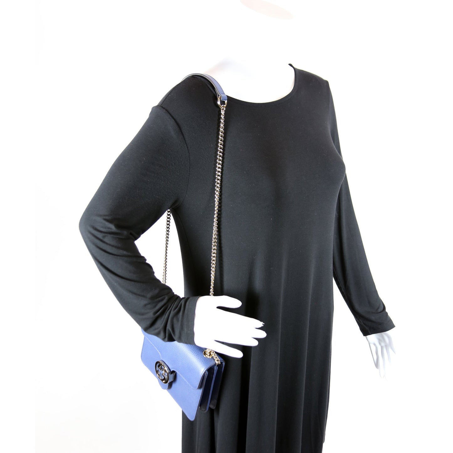 Interlocking Small Crossbody Blue