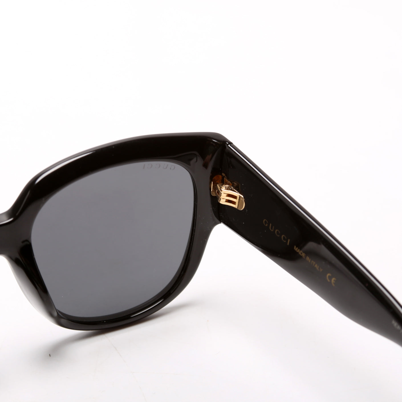 Acetate Square Frame Sunglasses GGSA Black