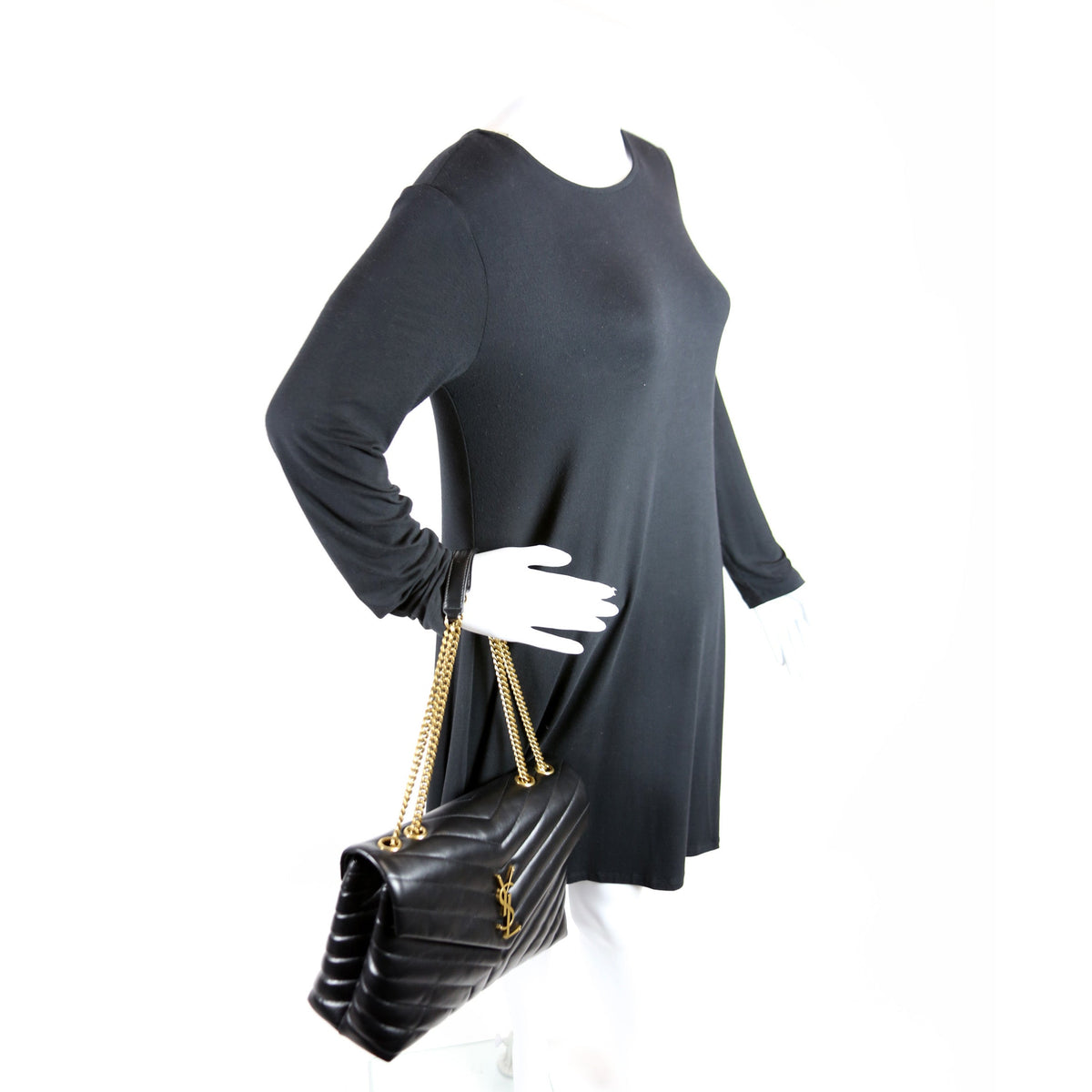 Loulou Medium Quilted Black