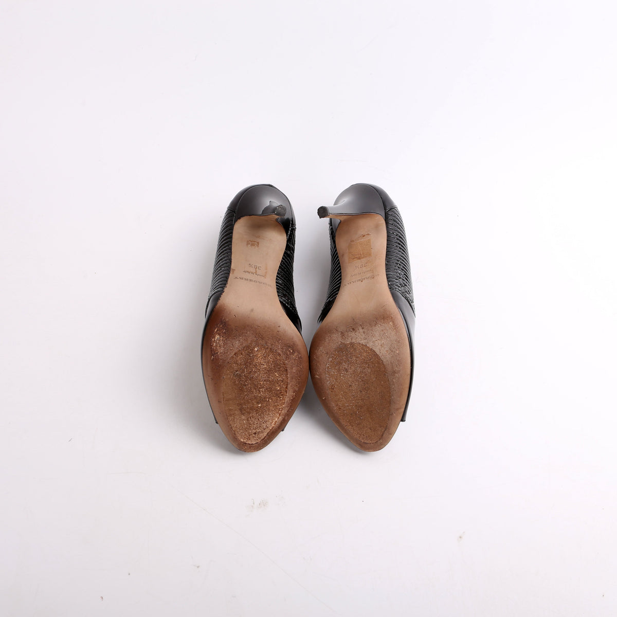 Round Open Toe Heels Size 39.5