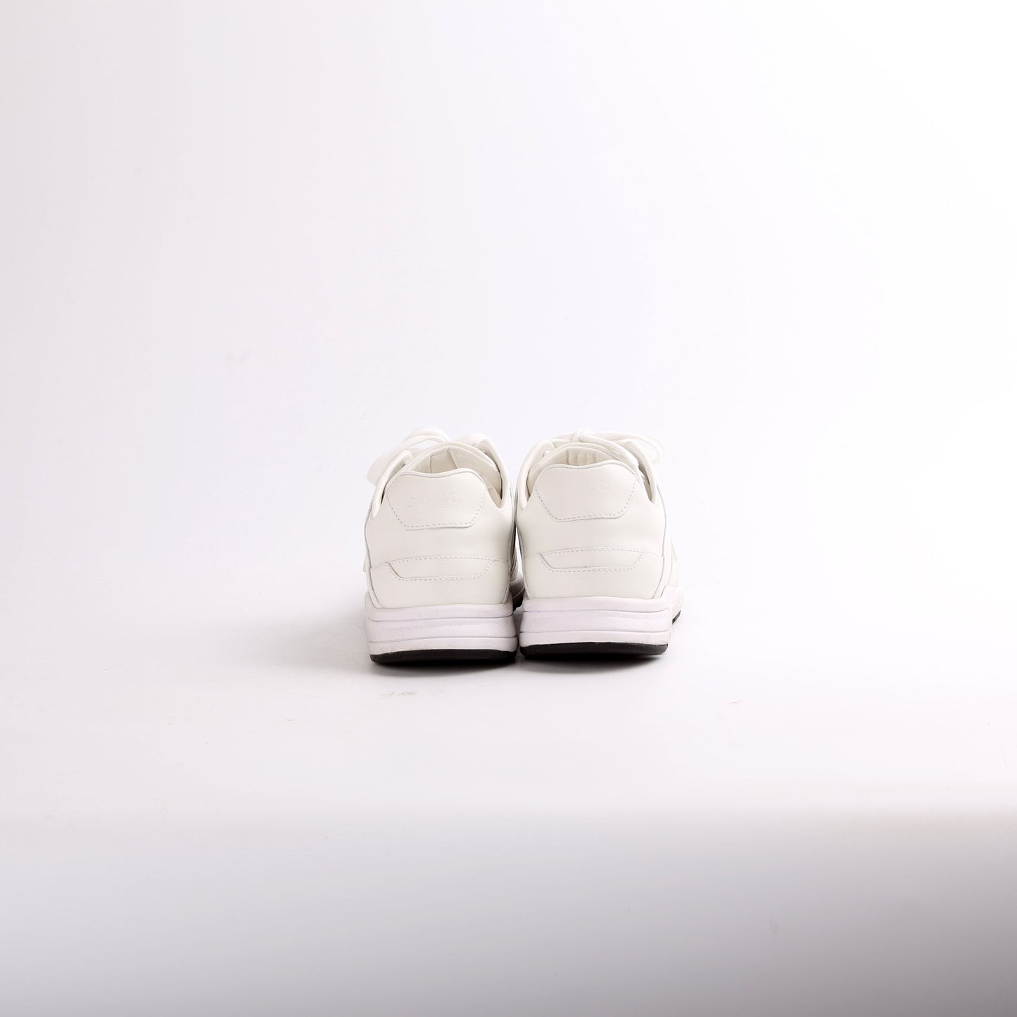 Gucci Microsoft Bianco Leather Sneakers Size