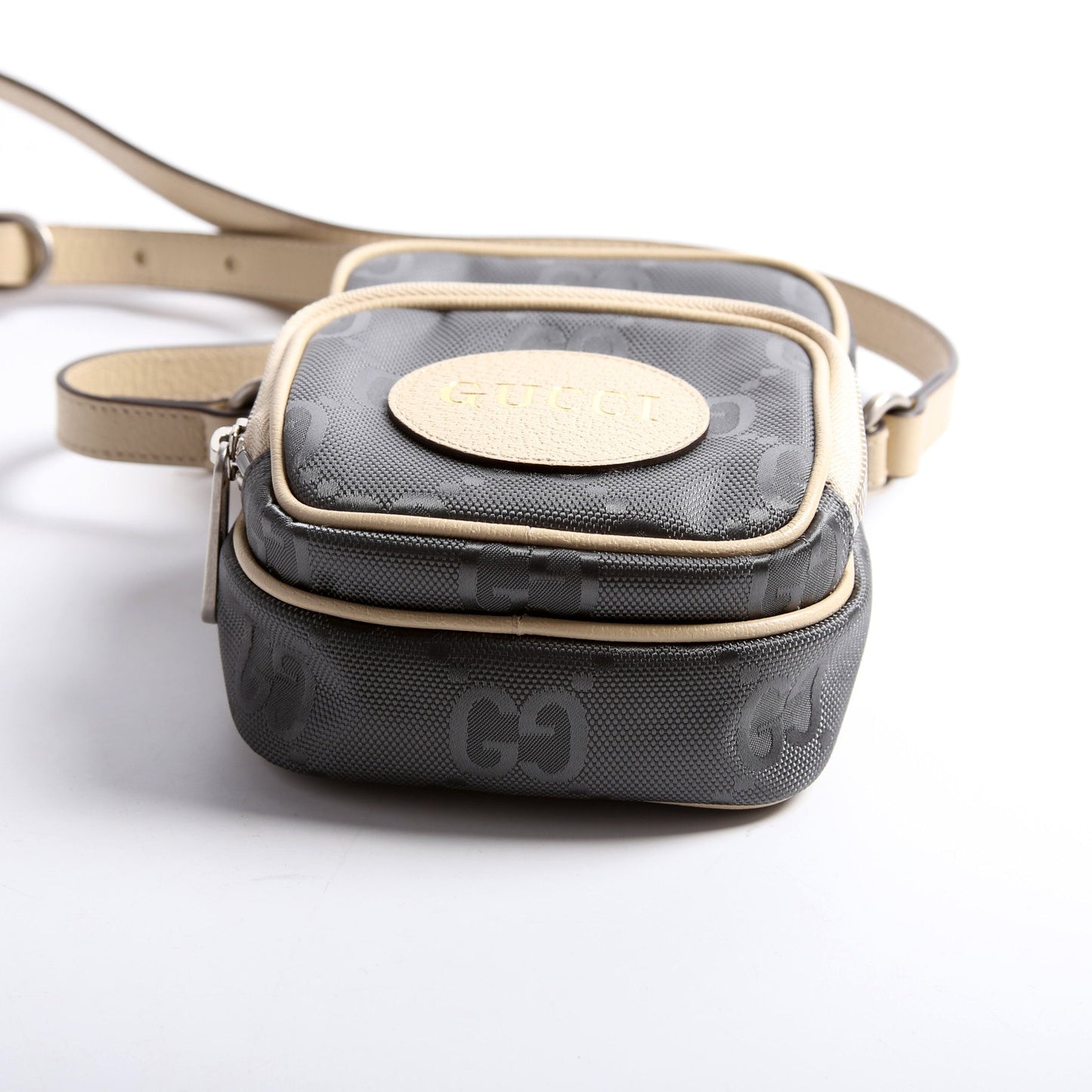 Gucci GG Nylon Off The Grid Mini Shoulder Grey/Beige