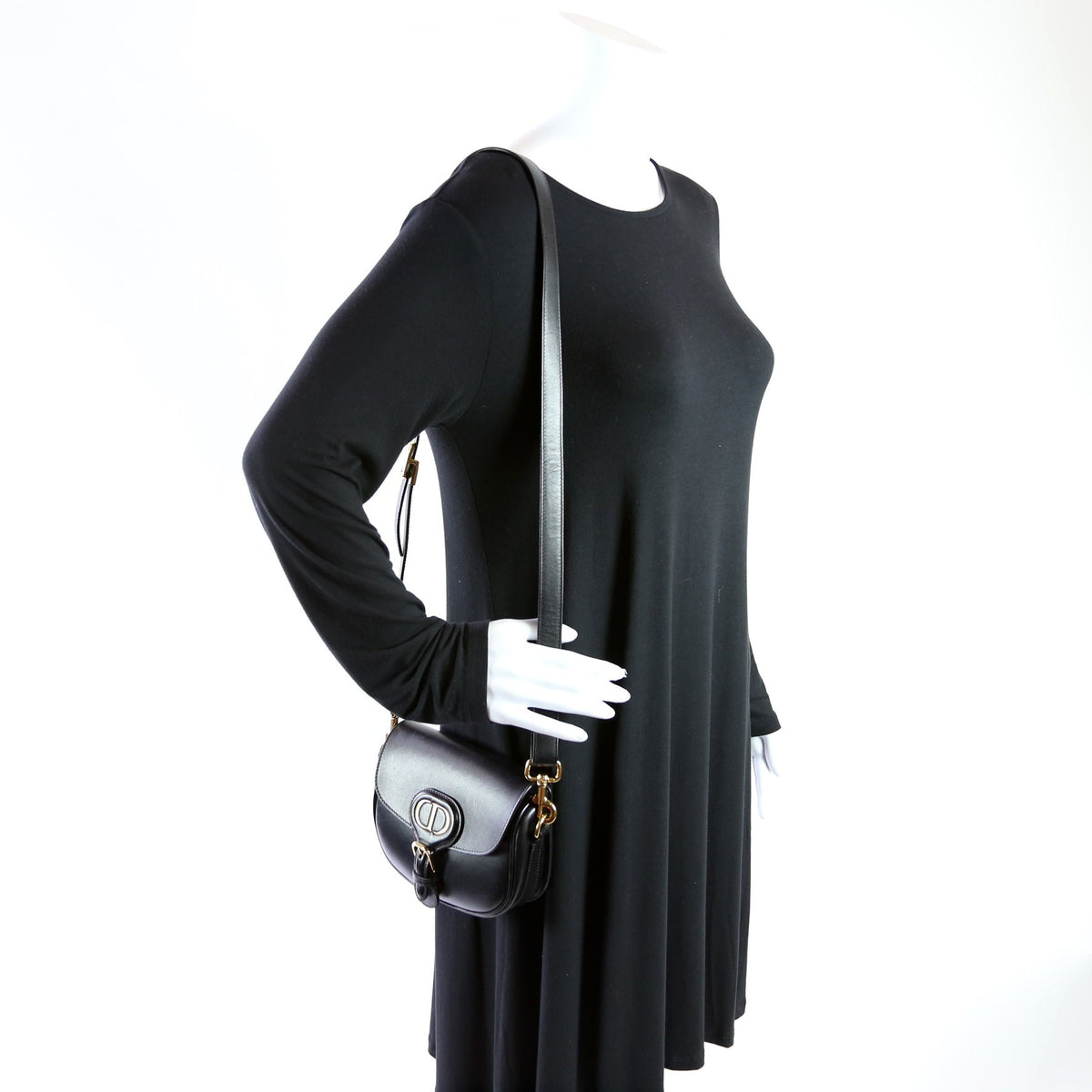 Bobby Bag Small Grained Calfskin Black