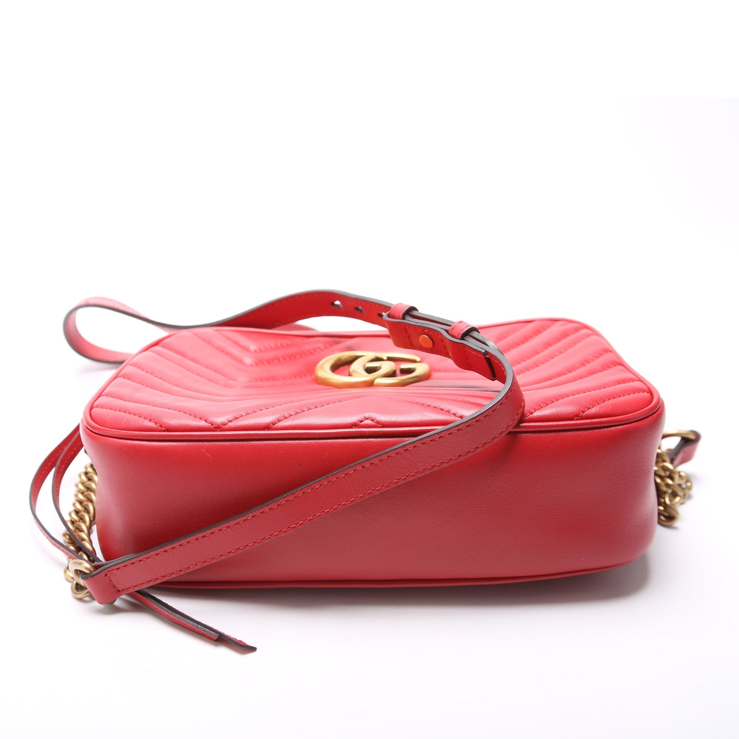 Gucci Marmont Small Leather Camera Red