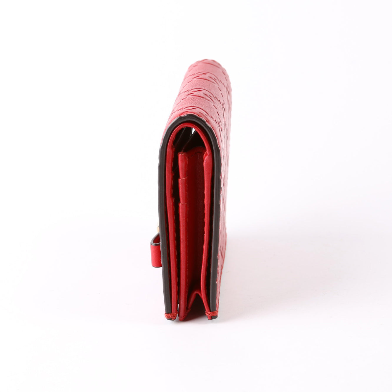 Gucci Guccissima Card Holder Red