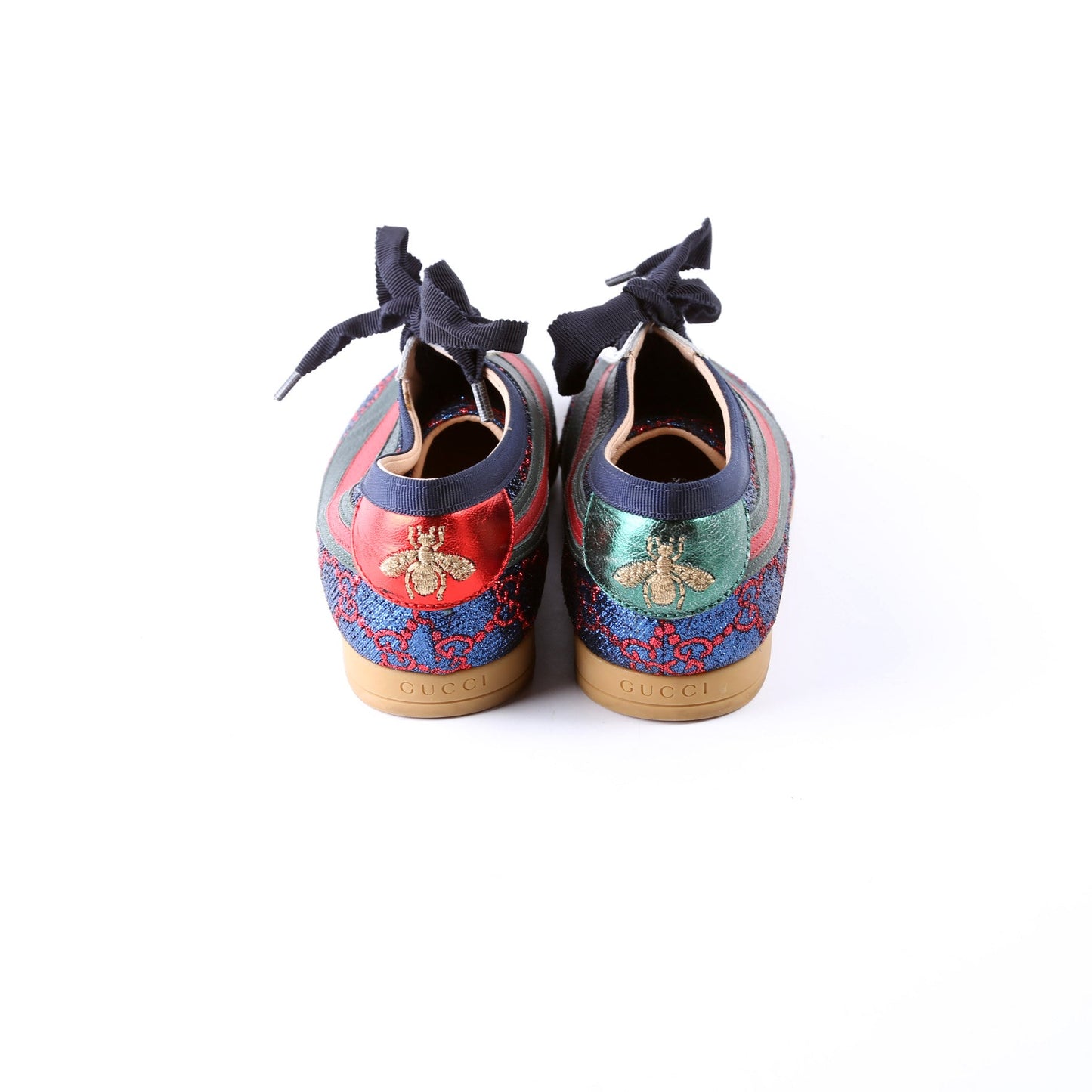 Gucci Falacer Glitter Sneakers Size Blue