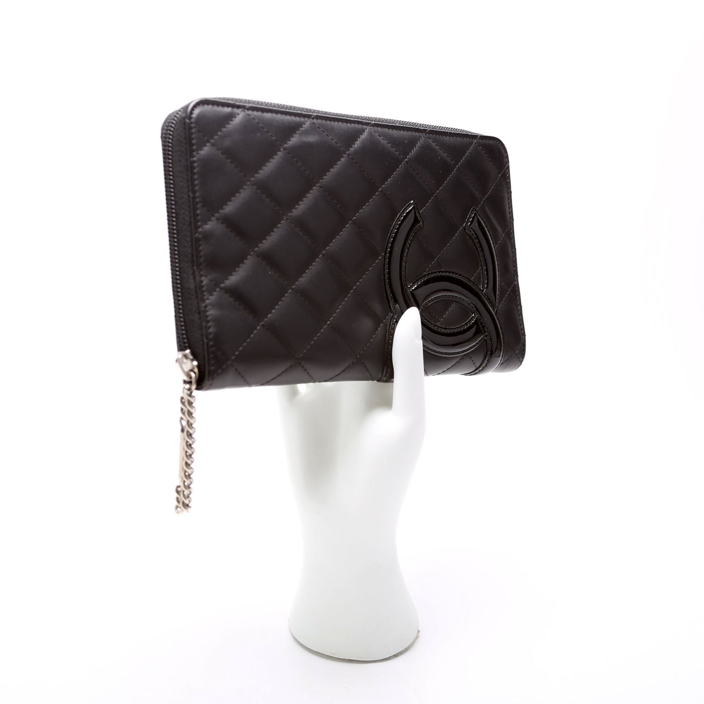 Cambon Ligne Zip Around Organizer Wallet Black